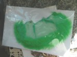lime green barbie furry wrap a